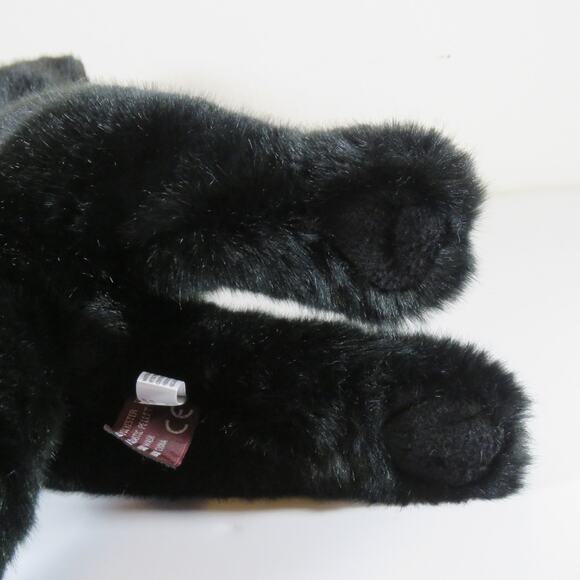 Bearington Black Cat Plush Stuffed Animal Green Eyes Toy, Collectible Realistic - Picture 12 of 16